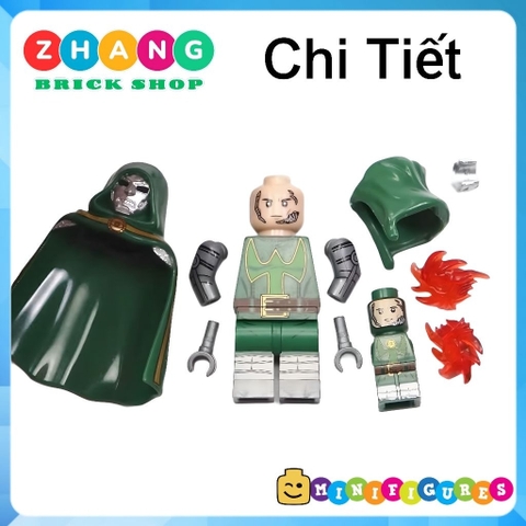 Đồ chơi lắp ráp Doctor Doom siêu anh hùng Marvel Fantastic four Minifigures TV6214 TV1114 TV1115 Zhang Brick Shop