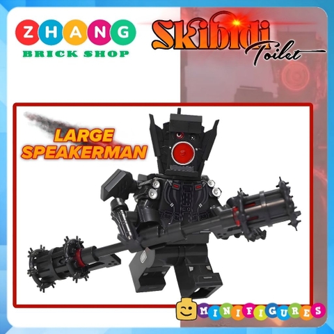 Đồ chơi lắp ráp Large Speakerman trong Skibidi Toilet Minifigures KDL846 K2299 Zhang Brick Shop
