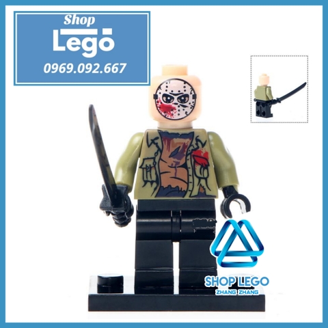 Xếp hình Jason - Ghostface - Jason - Freddy - Michael Myers - Zombie girl - Jigsaw Lego Minifigures WM6003