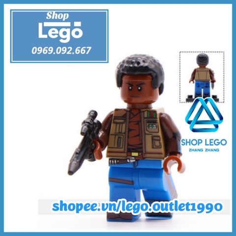 Xếp hình Rey - Finn - Kylo Renn - Dark Rey - Lando - Chewbacca - Emperor Palpatine - Baby Yoda Lego Minifigures WM6081