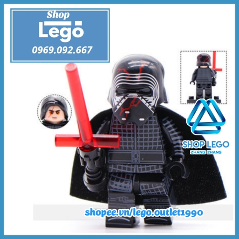 Xếp hình Rey - Finn - Kylo Renn - Dark Rey - Lando - Chewbacca - Emperor Palpatine - Baby Yoda Lego Minifigures WM6081