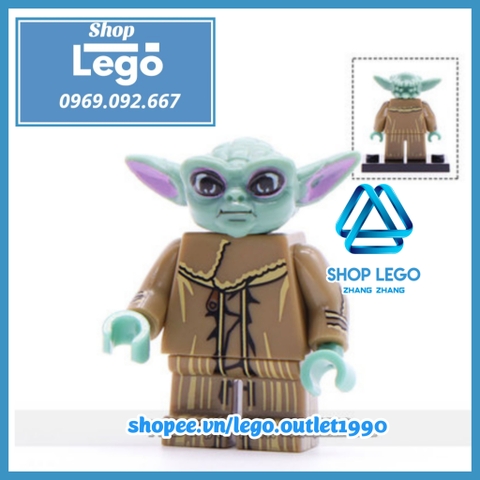 Xếp hình Rey - Finn - Kylo Renn - Dark Rey - Lando - Chewbacca - Emperor Palpatine - Baby Yoda Lego Minifigures WM6081