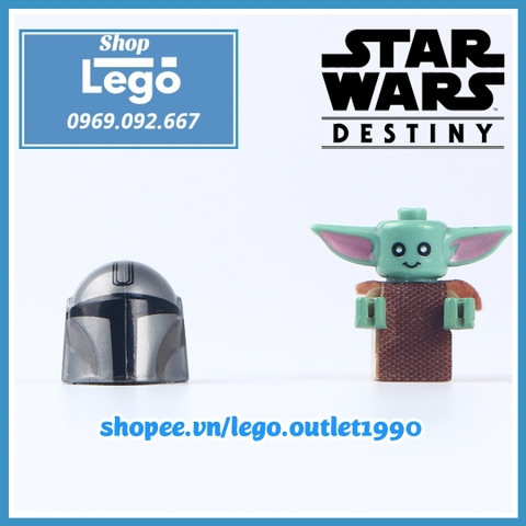 Xếp hình Star Wars The Mandalorian Chiến tranh giữa các vì sao Lego Minifigures Wm899A