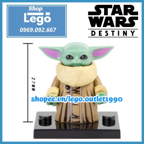 Xếp hình Star Wars Baby Yoda Chiến tranh giữa các vì sao Lego Minifigures WM925