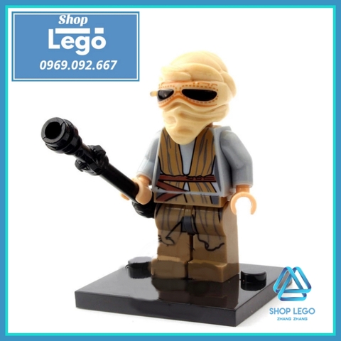 Xếp hình Star Wars Rey - Poe Dameron - Tasu Leech - Chewbacca - Han Solo - Finn Lego Minifigures Xinh X0104