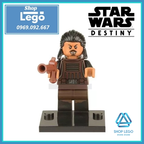 Xếp hình Star Wars Rey - Poe Dameron - Tasu Leech - Chewbacca - Han Solo - Finn Lego Minifigures Xinh X0104