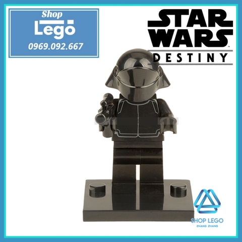 Xếp hình Star Wars Rey - Poe Dameron - Tasu Leech - Chewbacca - Han Solo - Finn Lego Minifigures Xinh X0104