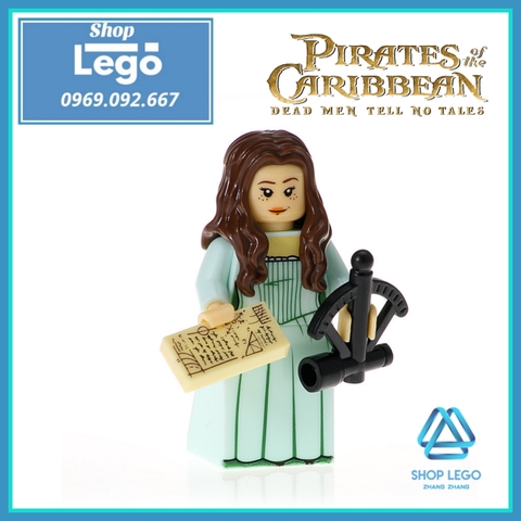 Xếp hình Pirates of the Caribbean Jack Sparrow - Carina - Barbossa - Henry - Scurm - Gibbs Lego Minifigures Xinh X0160