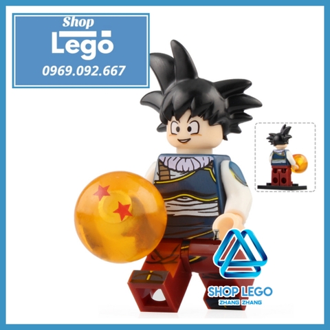 Xếp hình Dragon Ball Goku - Android 17 - Tien Shinhan - Krillin - Bardock Lego Minifigures Koruit KT1009