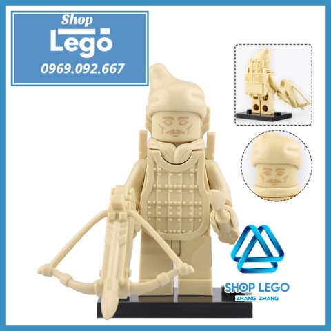 Xếp hình Đội quân đất nung Tần Thủy Hoàng Terra Cotta Warrior Lego Minifigures Koruit KT1089
