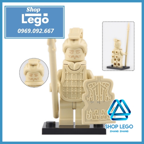 Xếp hình Đội quân đất nung Tần Thủy Hoàng Terra Cotta Warrior Lego Minifigures Koruit KT1089