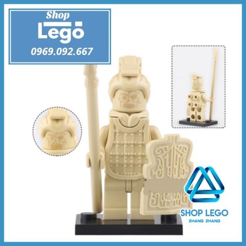 Xếp hình Đội quân đất nung Tần Thủy Hoàng Terra Cotta Warrior Lego Minifigures Koruit KT1089
