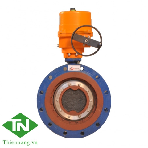 Motorised Double Off-Set Disc Butterfly Valve With Electrical Actuator