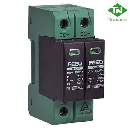 CB điện chống sét DC FEEO FSP-D40-600 600VDC 40kA 1P+N