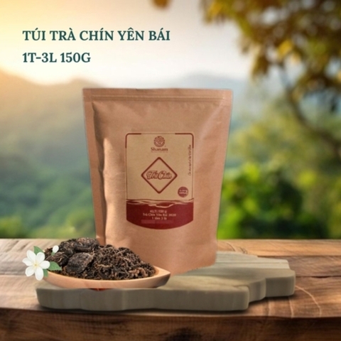 TRÀ VÀNG - TÚI TRÀ CHÍN YÊN BÁI 1 TÔM - 3 LÁ 150G