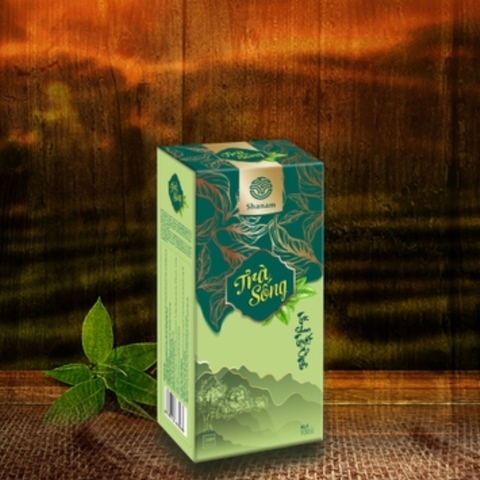 TRÀ VÀNG - TRÀ SỐNG YÊN BÁI 1 TÔM - 3 LÁ HỘP 100G