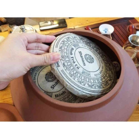 COMBO 5 NĂM CHUM TRÀ VÀNG - BÁNH TRÀ SỐNG YÊN BÁI 1T-2L 300G BTR