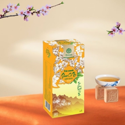 TRÀ XANH ƯỚP NHÀI HỘP TÚI LỌC 80G