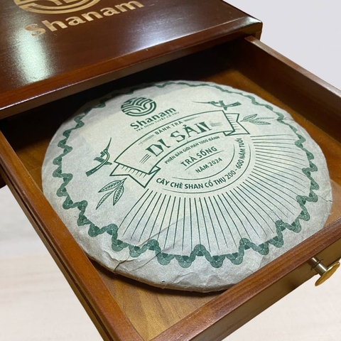 HỘP GỖ SƠN MÀI ĐỰNG BÁNH TRÀ CỔ - 1 NGĂN KÉO