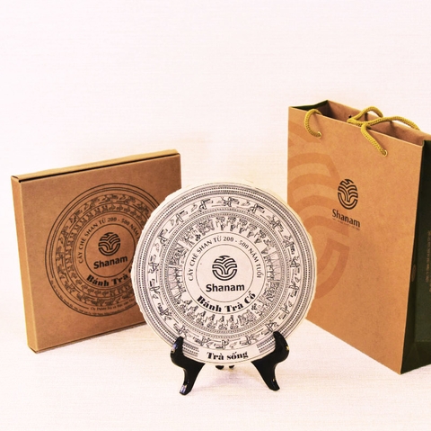 TRÀ VÀNG - BÁNH TRÀ SỐNG 2022 YÊN BÁI 1 TÔM - 3 LÁ 300G BTR