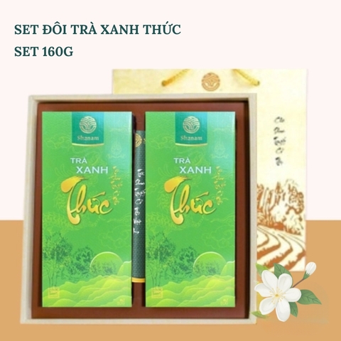 SET ĐÔI TRÀ XANH THỨC 160G