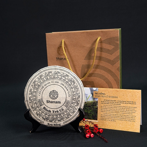 TRÀ VÀNG - BÁNH TRÀ SỐNG 2024 YÊN BÁI 1 TÔM - 3 LÁ 300G BTR