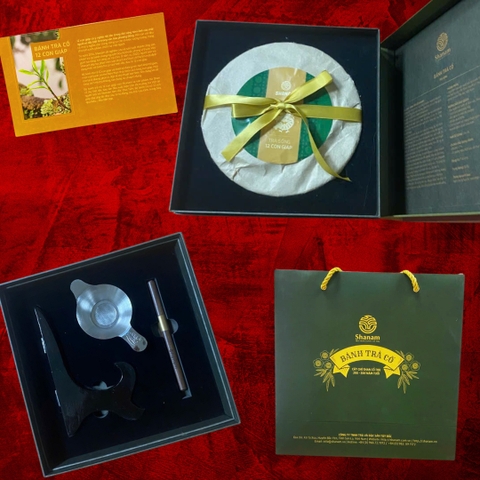 TRÀ VÀNG - BÁNH TRÀ SỐNG 2022 YÊN BÁI 1 TÔM  - 3 LÁ 500G BTR CON GIÁP THÌN