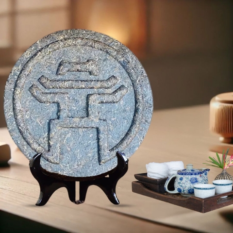 TRÀ VÀNG - BÁNH TRÀ SỐNG 2024 YÊN BÁI 1 TÔM -2 LÁ 3,5KG BTR KHUÊ VÂN CÁC