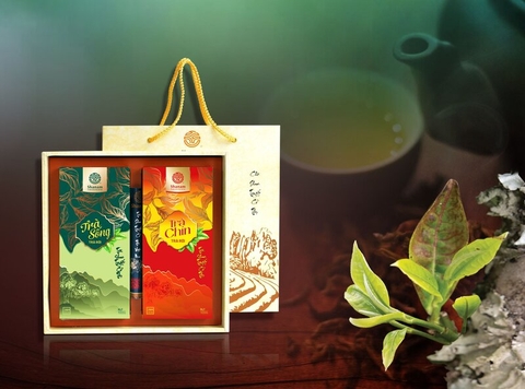 SÉT QUÀ: NGUỒN CỘI ( HỘP TRÀ SỐNG 100G + HỘP TRÀ CHÍN 100G)