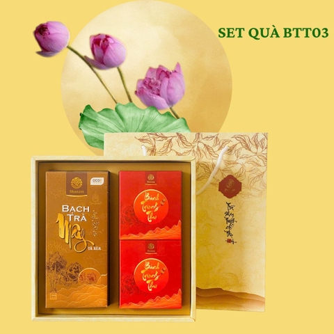 SET TRÀ BÁNH BTT03 ( 1 HỘP BTM 50G + 2 BÁNH TT 120G )