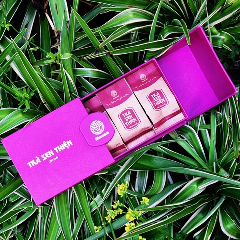 TRÀ XANH THIỆN ƯỚP SEN THƯỢNG HẠNG HỘP 80G