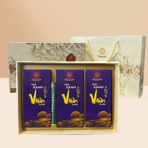 SET QUÀ: TRÀ XANH VIÊN SET 3 - 240G