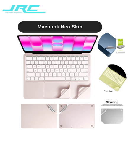 Bộ dán MacBook Neo A3404 5in1 chính hãng JRC