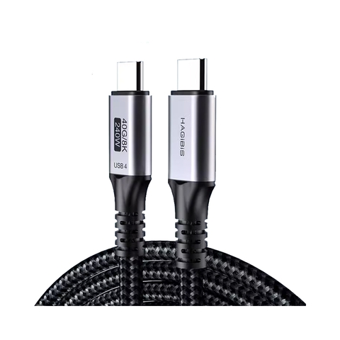 Cáp USB4 C to C Hagibis UC4 Dài 2m - 40gbps/8k@60hz + Sạc PD 240w