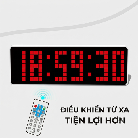 Đồng Hồ LED Pixel Đếm giờ Thể Thao, Tập Luyện & Bàn Làm Việc- iTICK DK-7607 (13 inch)