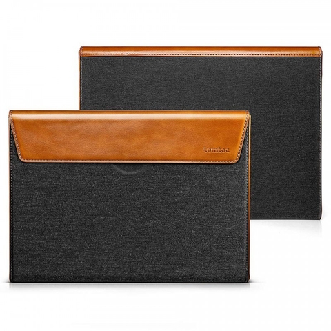 TÚI CHỐNG SỐC TOMTOC (USA) PREMIUM LEATHER FOR MACBOOK AIR/PRO H15