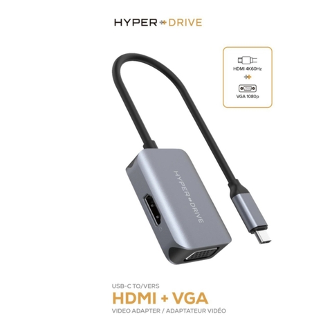 CỔNG CHUYỂN HYPERDRIVE HDMI/VGA 4K 2 IN 1 HD-C2HV