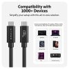 Cáp USB4 HyperDrive 1.2m Braided Performance USB-C TO USB-C CHARGING CABLE – HD6500