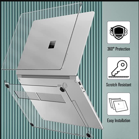 Case ốp trong suốt cho Surface Laptop 7-13.8inch