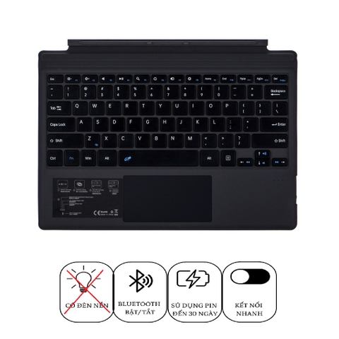 Bàn phím Bluetooth cho Surface Pro 3/4/5/6/7/7Plus, Pro 8/9/X/10/11