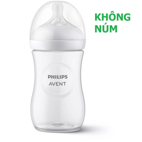 (Phiên bản 2021) Bình sữa Avent Natural núm ti mềm dung tích 125ml/260ml/330ml