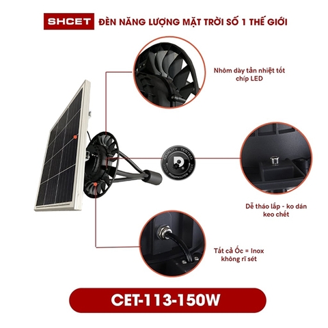 Đèn Solar CET-113-120W