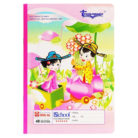 Vở 4 Ôly Trạng Nguyên Hồng Hà 48 trang - Mã số 0555