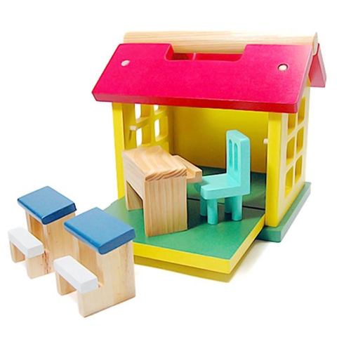 Đồ chơi nhập vai mô hình ngôi trường của bé