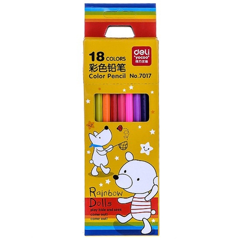 Chì Deli 18 màu 7017