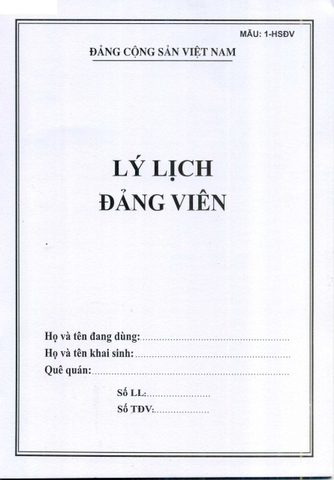 Lý lịch đảng viên