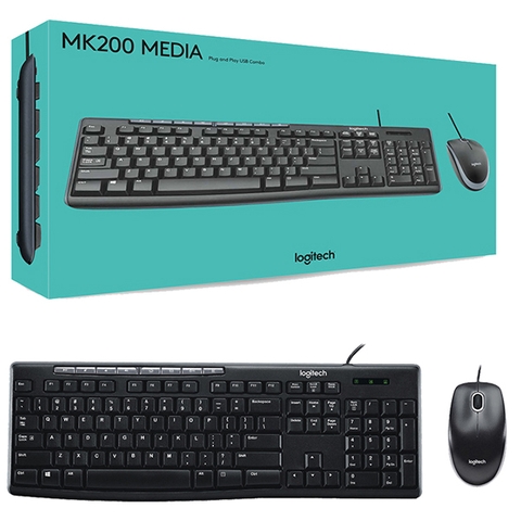 Bộ bàn phím - Chuột Logitech MK200
