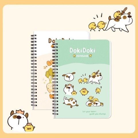 Sổ Lò Xo A6 Hải Tiến Doki Doki 200 Trang