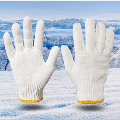 Găng tay bảo hộ lao động sợi trắng