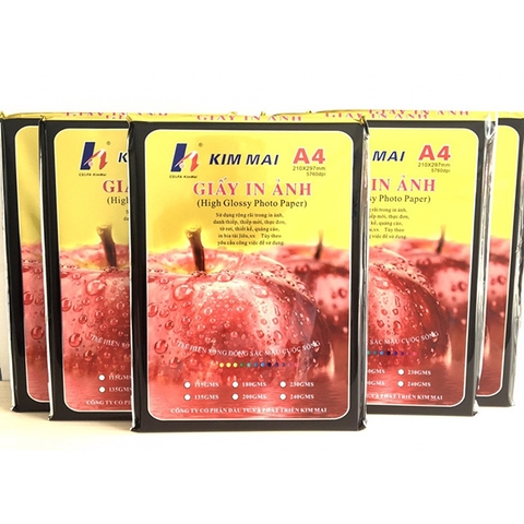 Giấy in ảnh Kim Mai bóng 2 mặt